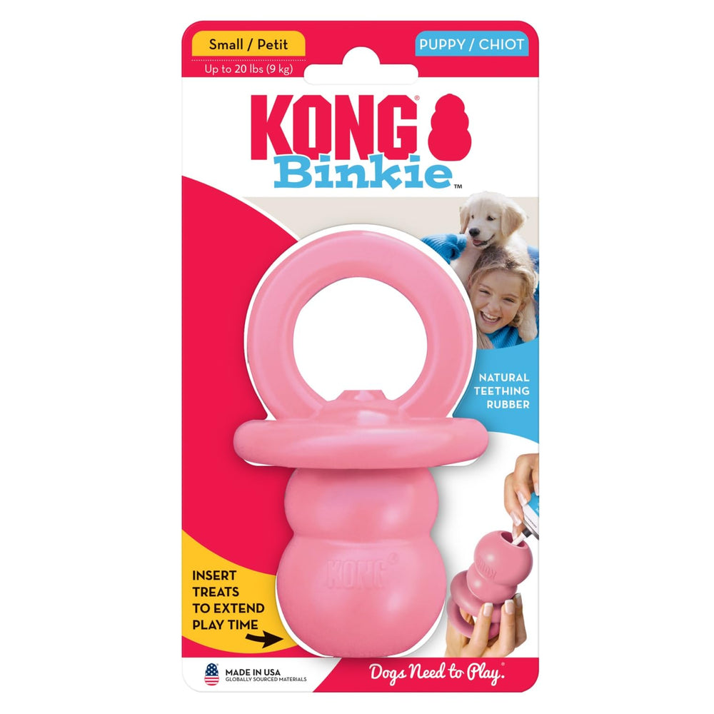 KONG Binkie fabricado en EEUU con materiales de origen global.
