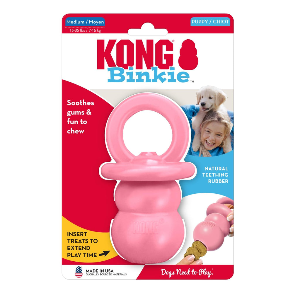 KONG Puppy Binkie: utilisation quotidienne polyvalente et facile à nettoyer.