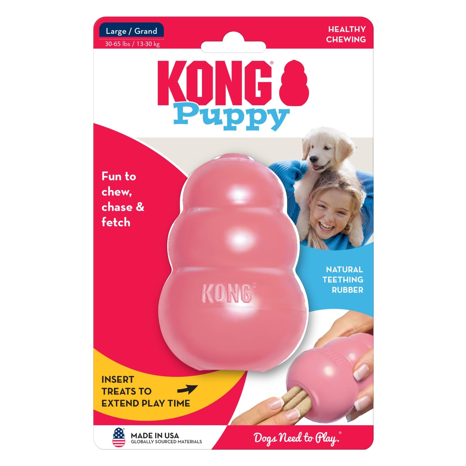 KONG Puppy, nettoyage simple et usage quotidien pratique.