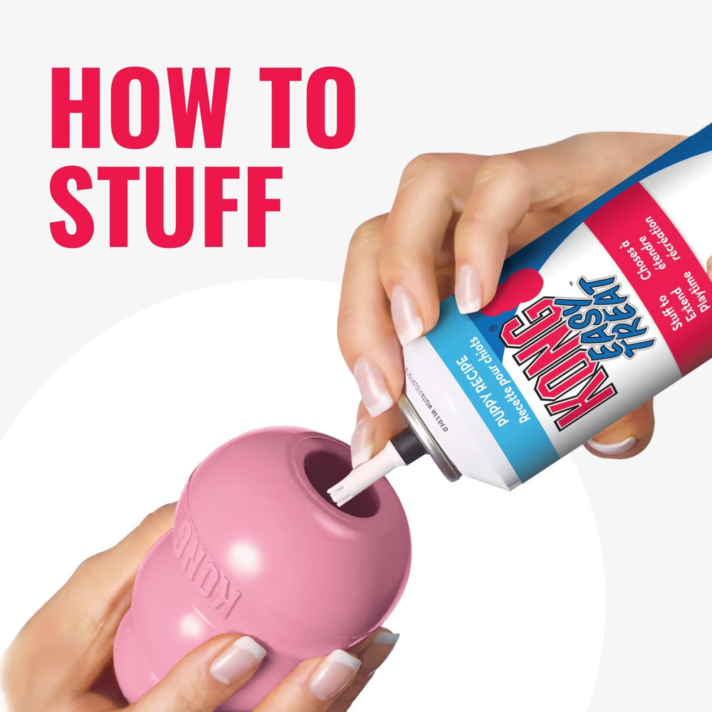 KONG Puppy: juguete de masticación y juego con rebote para cachorros pequeños.
