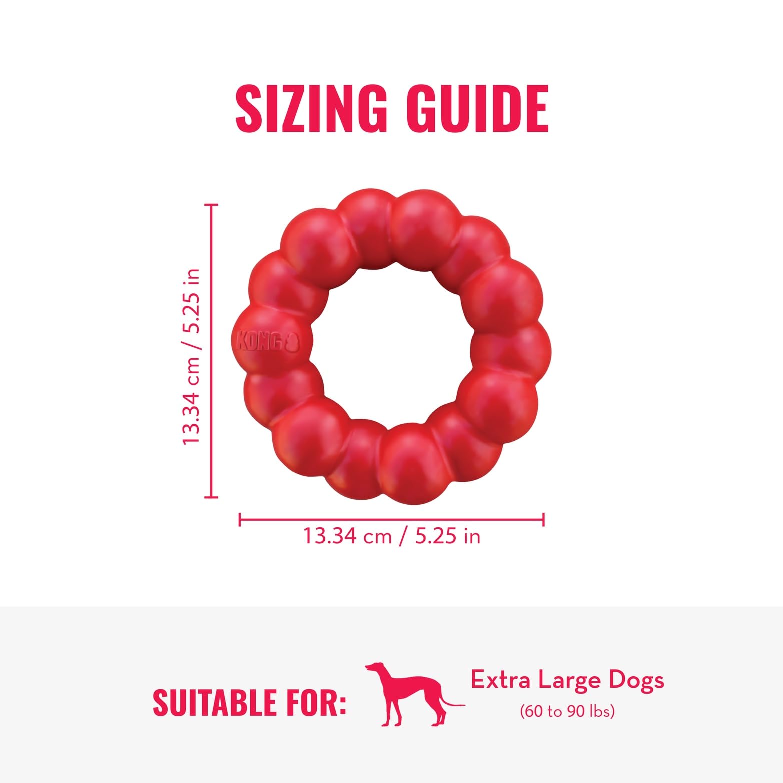 KONG Ring XL, hecho en EE. UU. con materiales confiables.