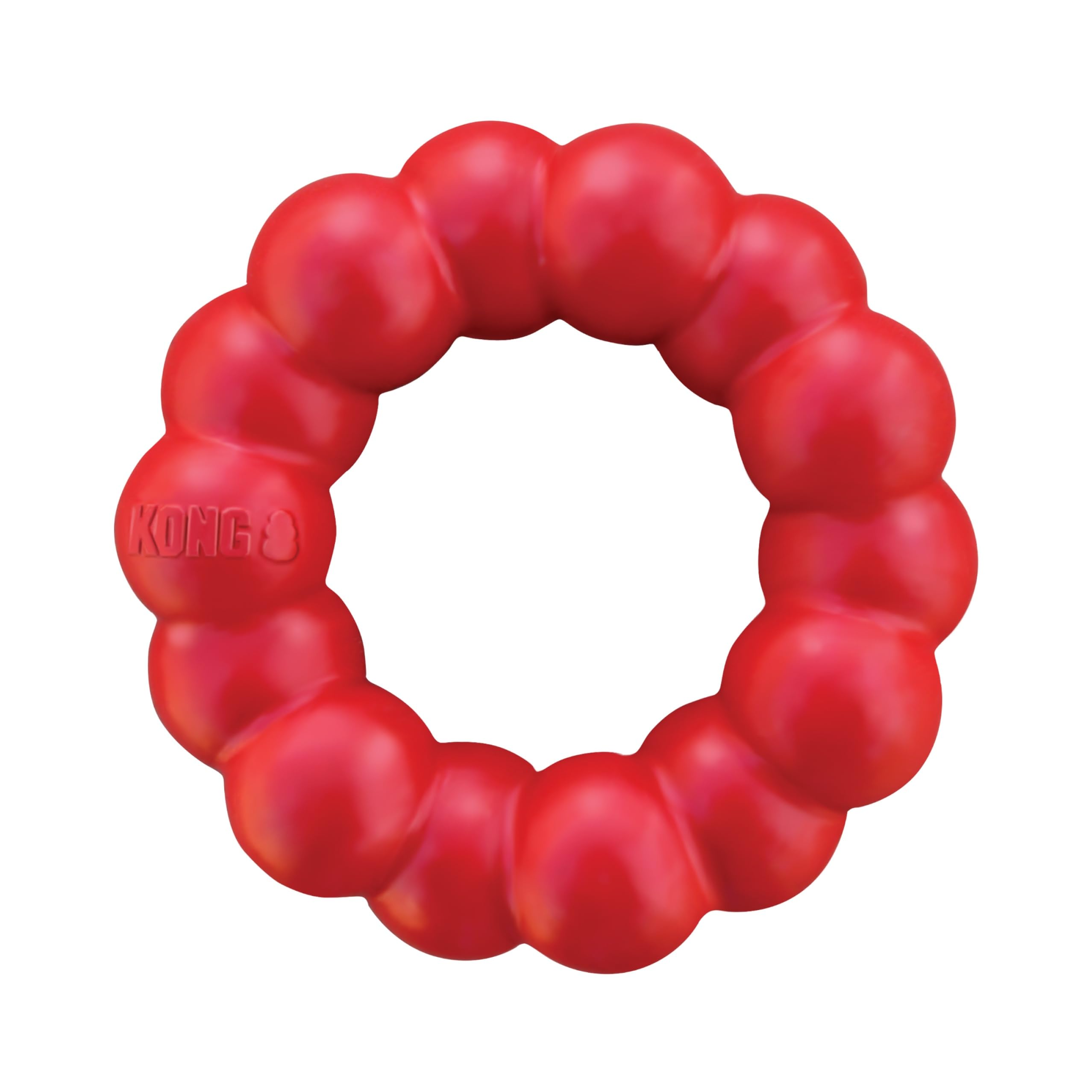 KONG Ring XL, juguete duradero para masticar, fomenta masticación adecuada.