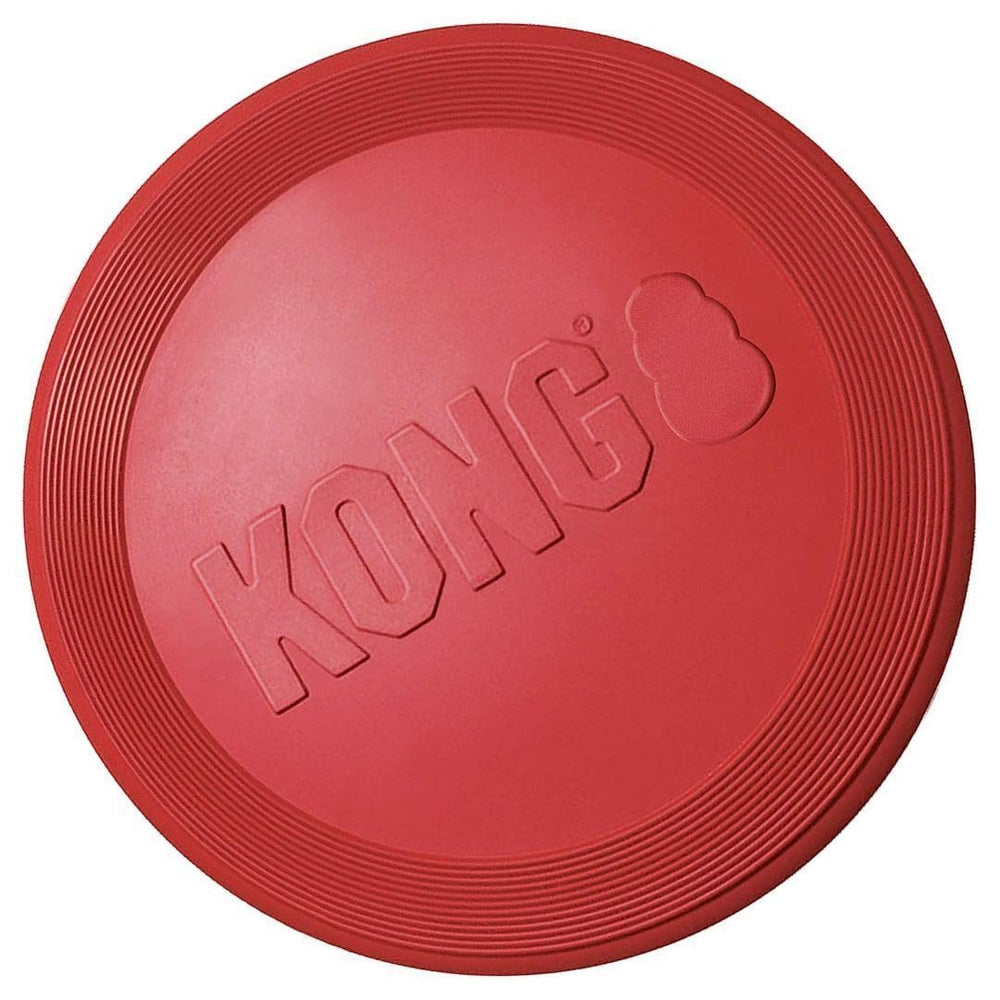KONG disco de goma grande, borde y superficie de goma para juego seguro.