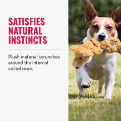 Nudos internos de KONG Scrunch Knots Squirrel para juego activo.