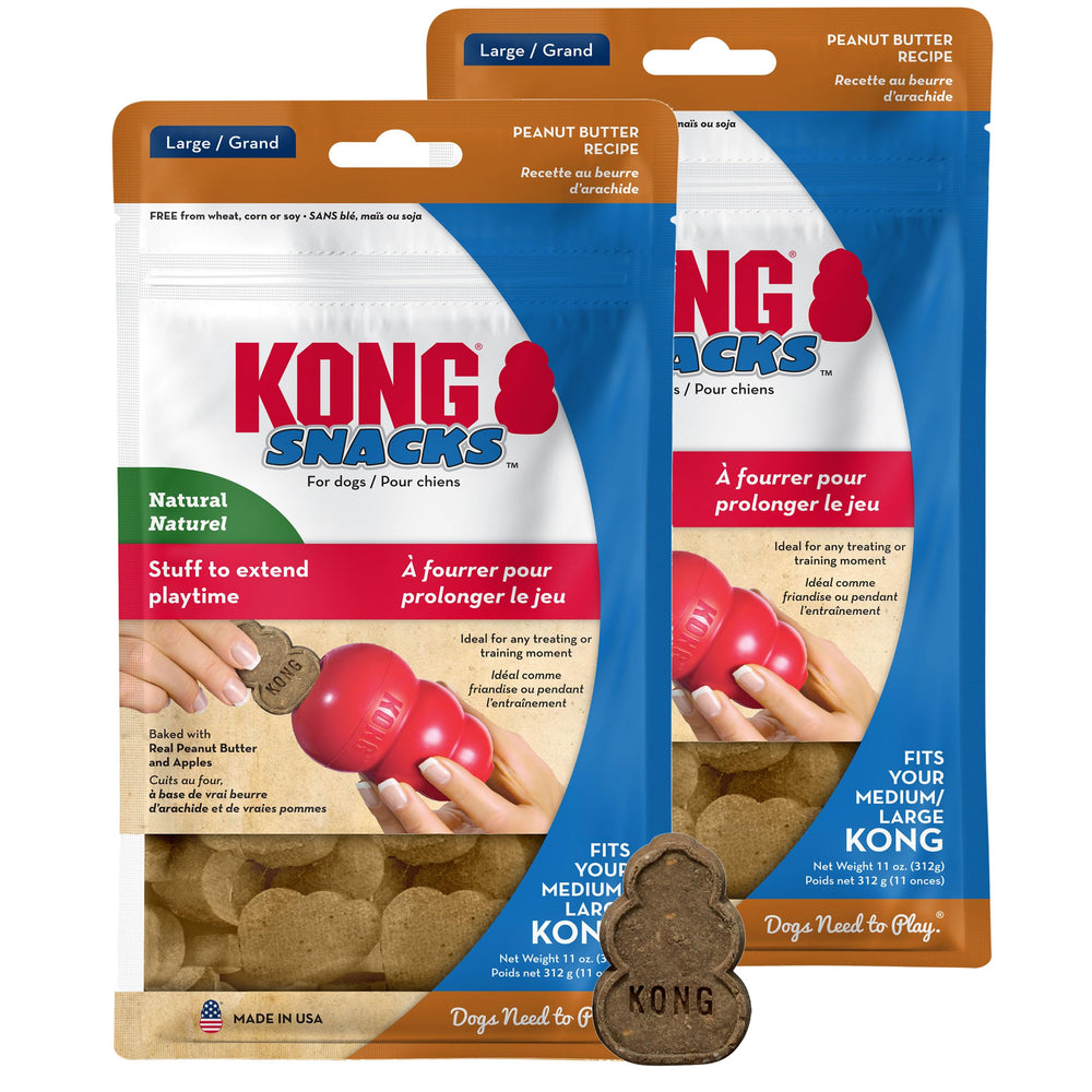 KONG Snacks dúo 2-pack: premio para entrenamiento y juego