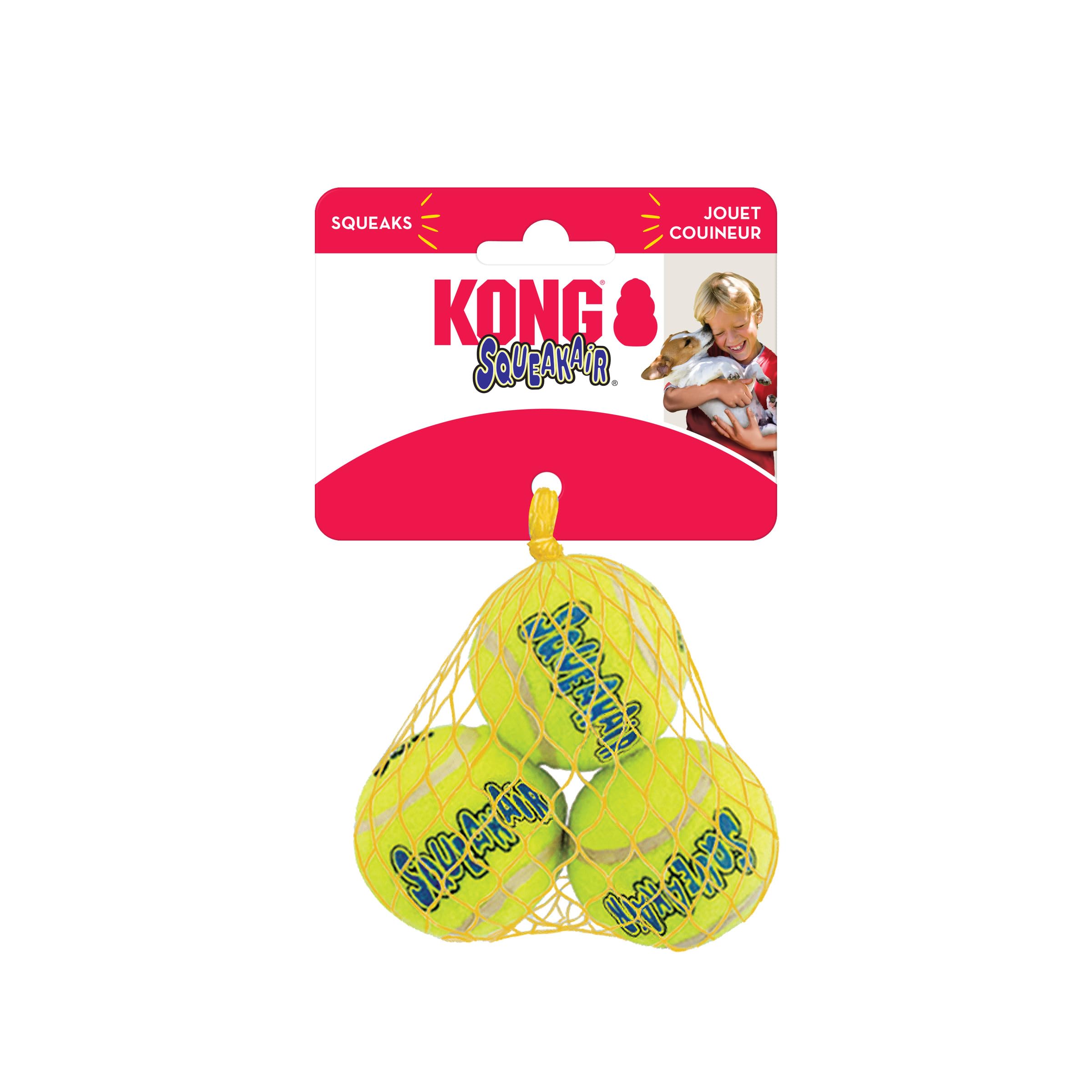 KONG Squeakair: juego de lanzamiento para perros activos