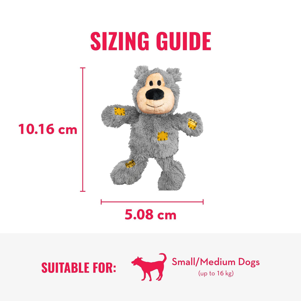 KONG Wild Knots Bear XS, perfecto para perros pequeños.
