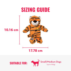 KONG Wild Knots Tiger, relleno mínimo para menos desorden en casa