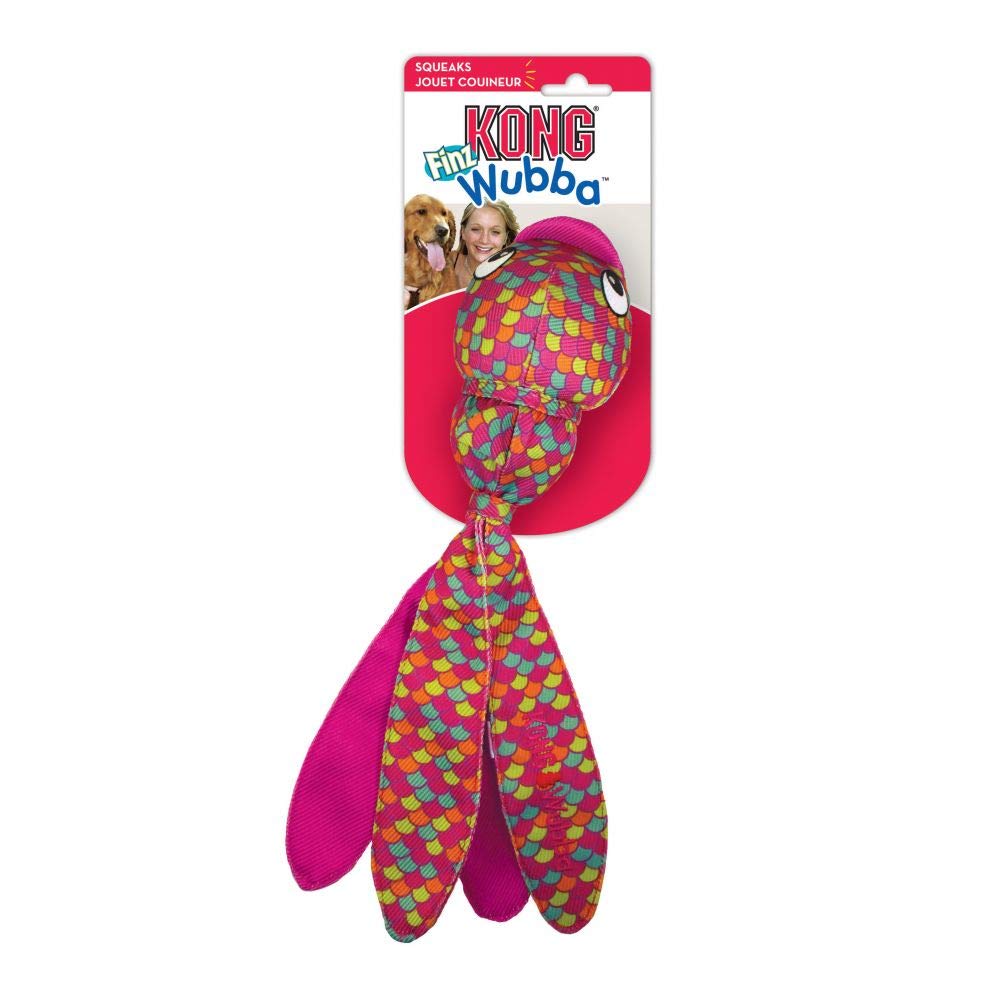 KONG Wubba Finz para perros activos; ideal para juego de tirón e interacción continua.