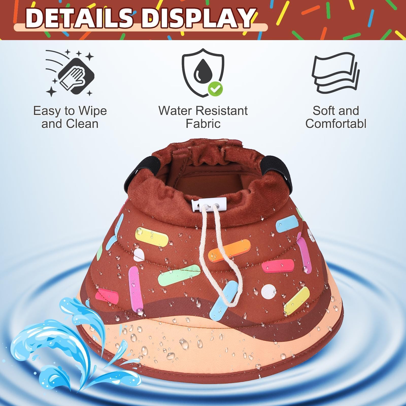 KOOLTAIL cono-gato donut reversible con diseño divertido