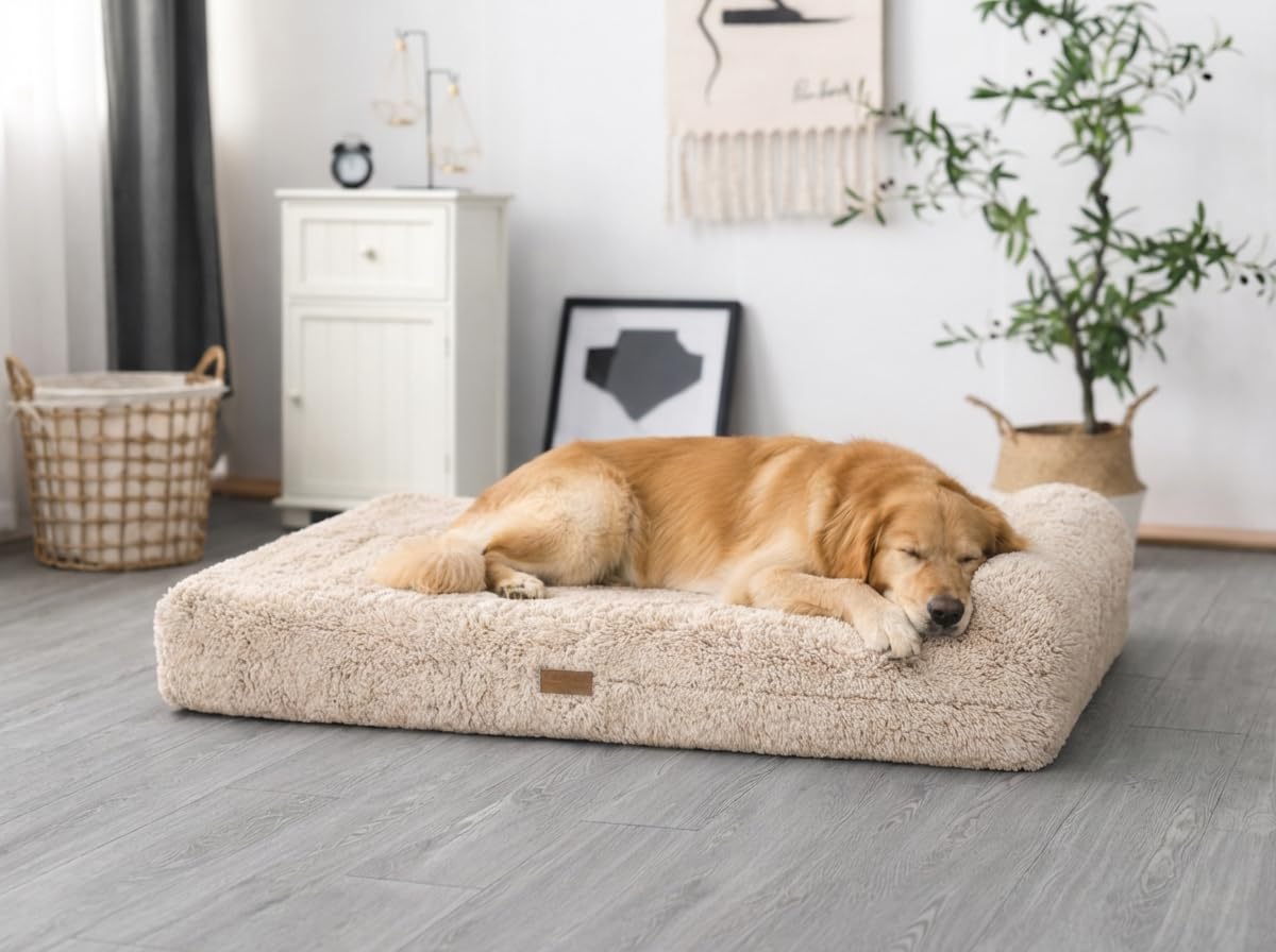 KOPEKS Cama perro detalle almohada cabecero, soporte para la cabeza.