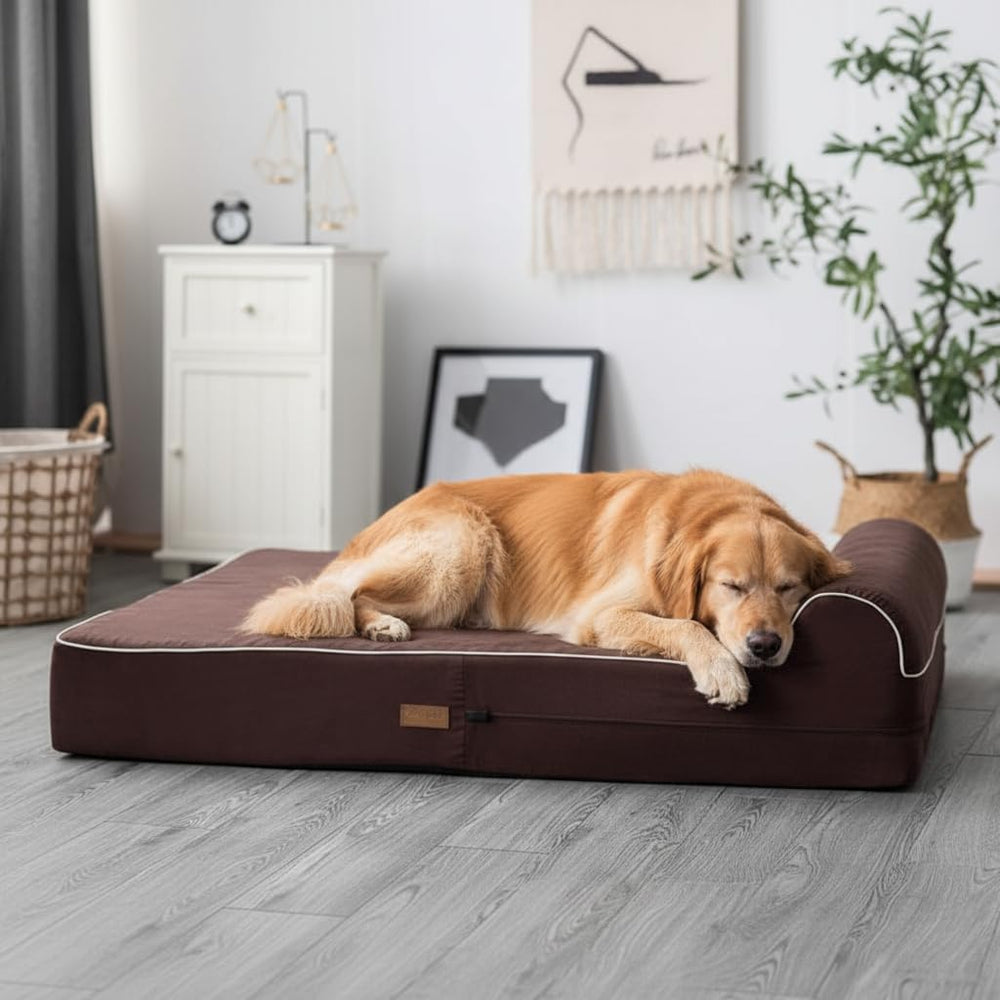 KOPEKS cama con cabecera de 3 pulgadas para apoyar la cabeza del perro