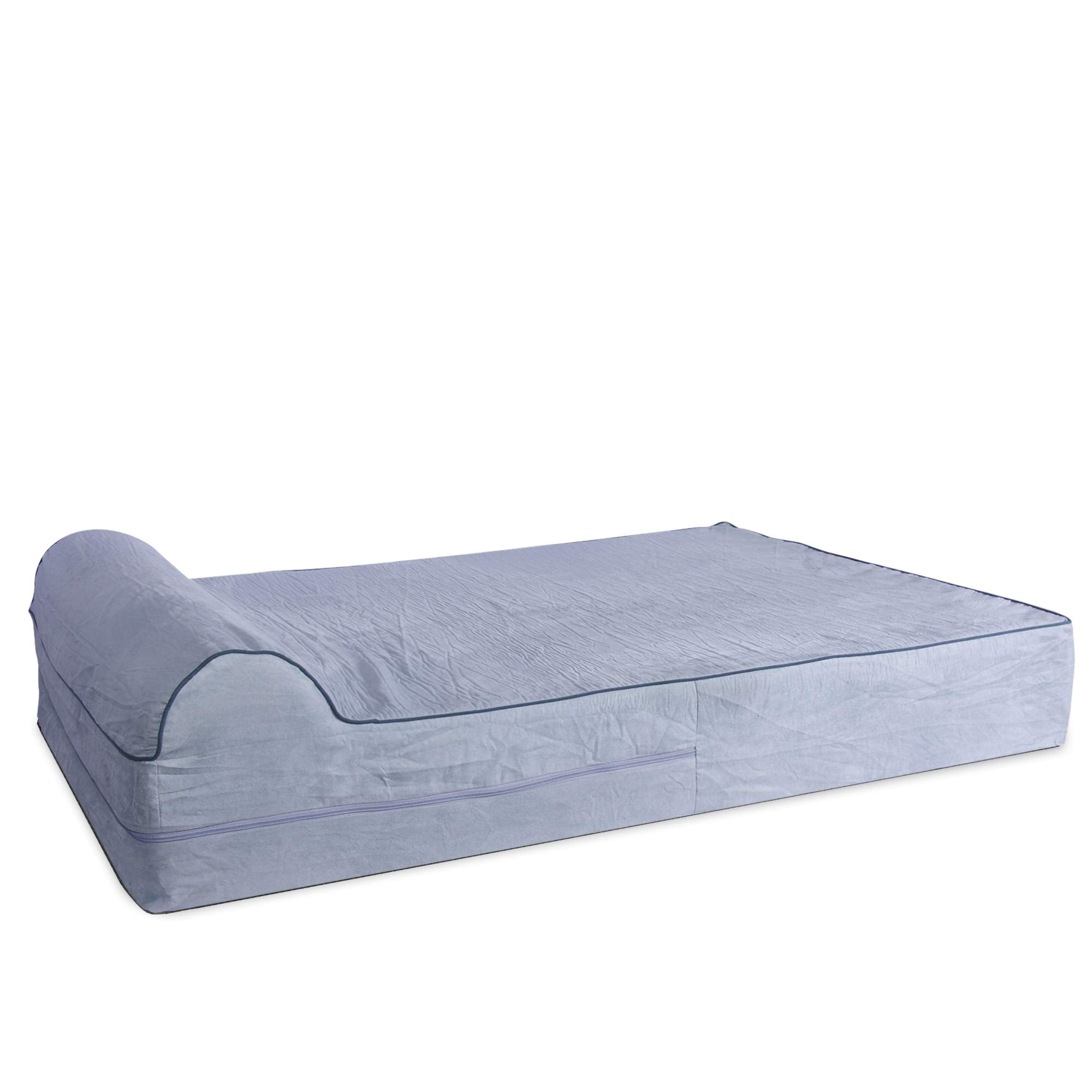 KOPEKS funda de cama para perro XL gris, ajuste cómodo para el hogar.