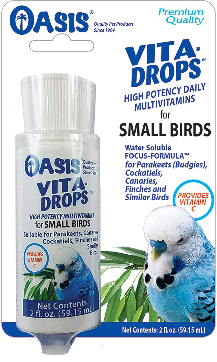 Kordon Vita Drops: bote 2 oz para aves pequeñas, apoyo diario.