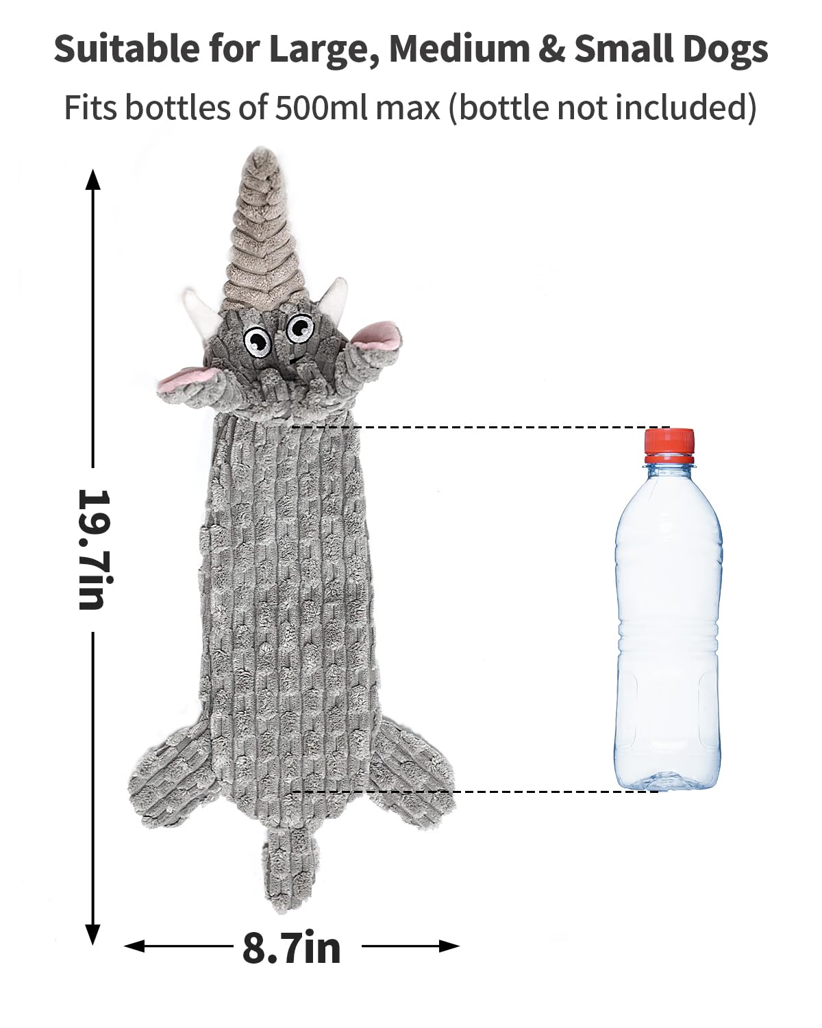KrauzPet Elefante para agua, juguete flotante ideal para piscina.