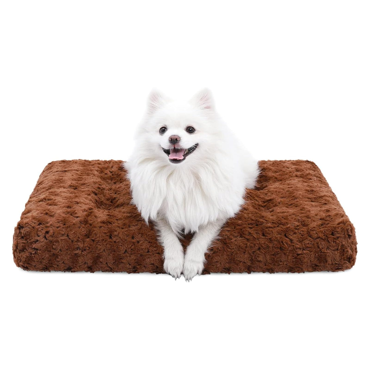 KSIIA cama para perro lavable de lujo acolchada, vista superior suave para confort diario.