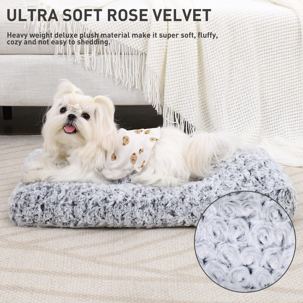 KSIIA cama-perro-antideslizante-gris 17x12, base estable para jaula.