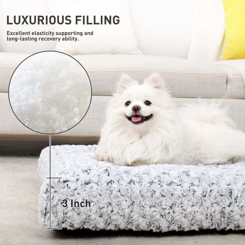 KSIIA cama perro con relleno de 3 pulgadas para soporte estable