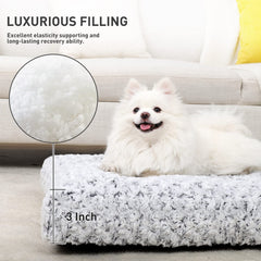 KSIIA cama perro con relleno de 3 pulgadas para soporte estable