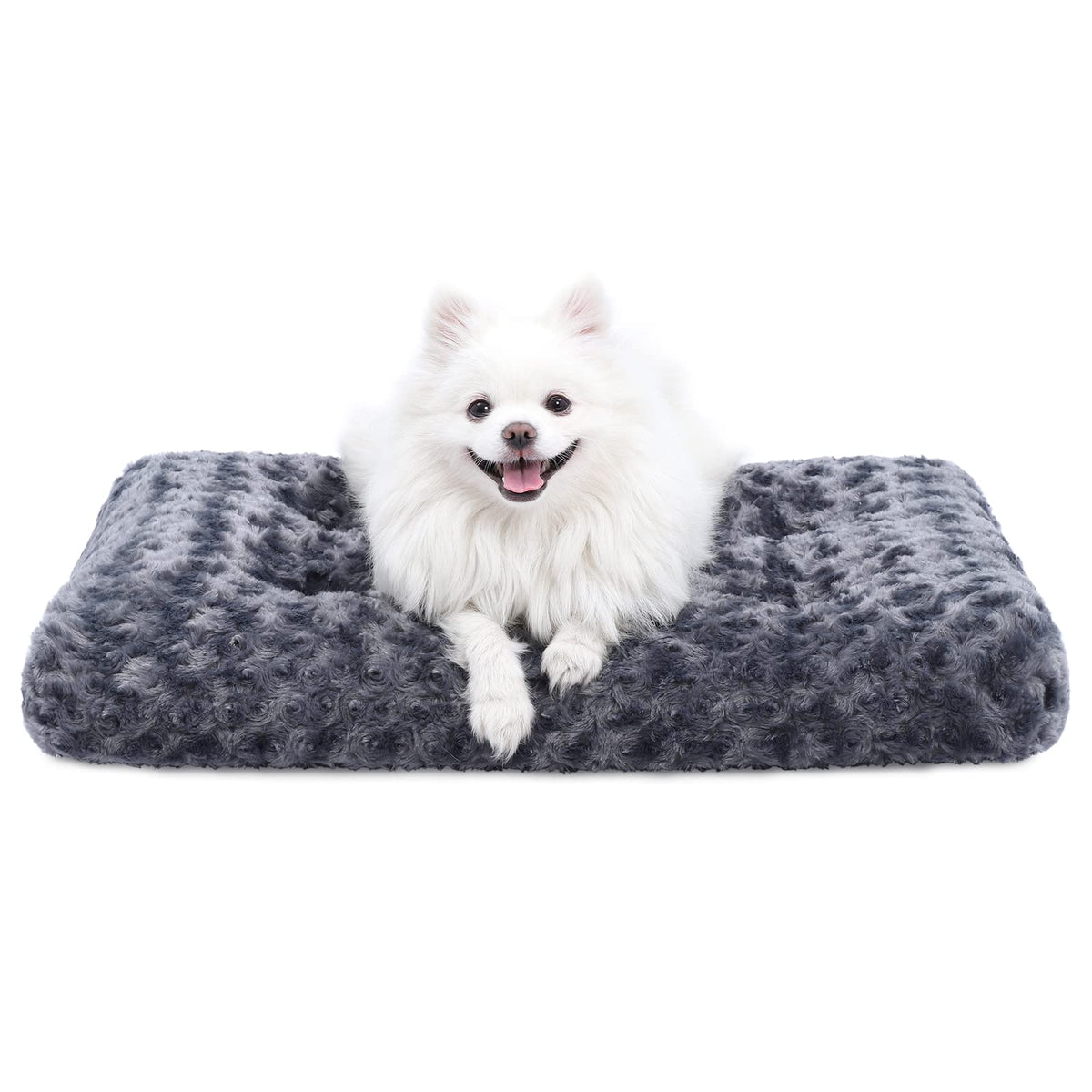 KSIIA cama para perros de felpa de lujo con soporte y base antideslizante