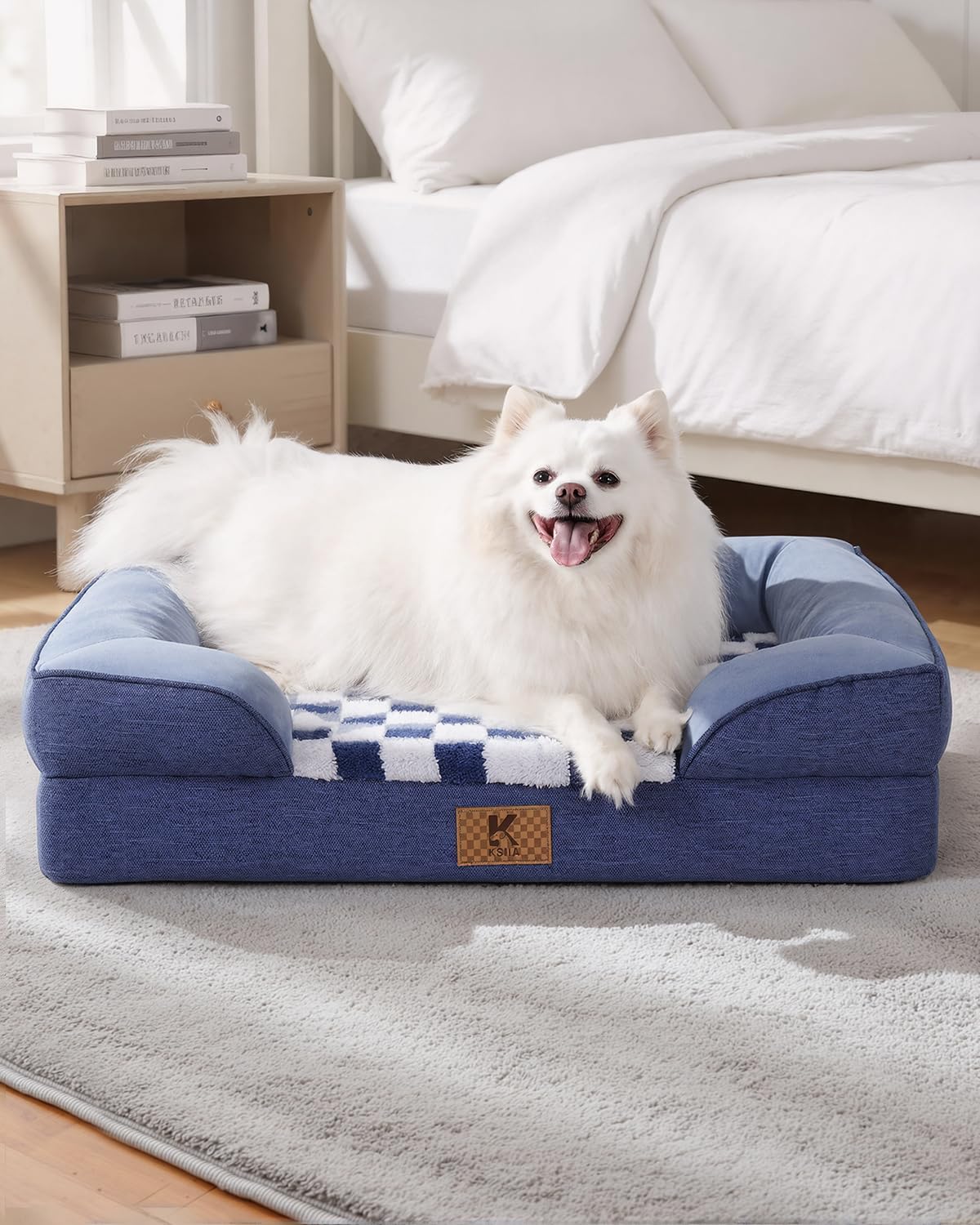 KSIIA diseño con bordes: facilita subir y acomodar al perro.