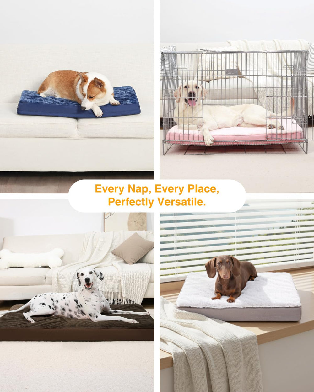 KSIIA tamaño 36x27 pulgadas, apta para perros grandes hasta 60 libras.