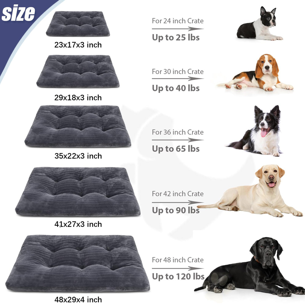 Medidas 48x29 pulgadas KSIIA, amplio espacio para perros grandes en gris.