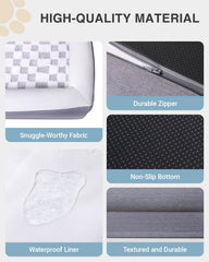 Revestimiento impermeable KSIIA protege la espuma y facilita la limpieza.