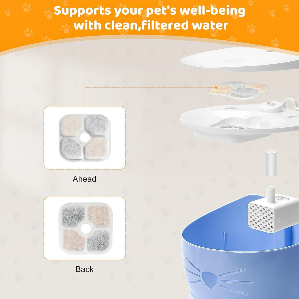 KTNAid pack 20 filtros para fuente de mascotas