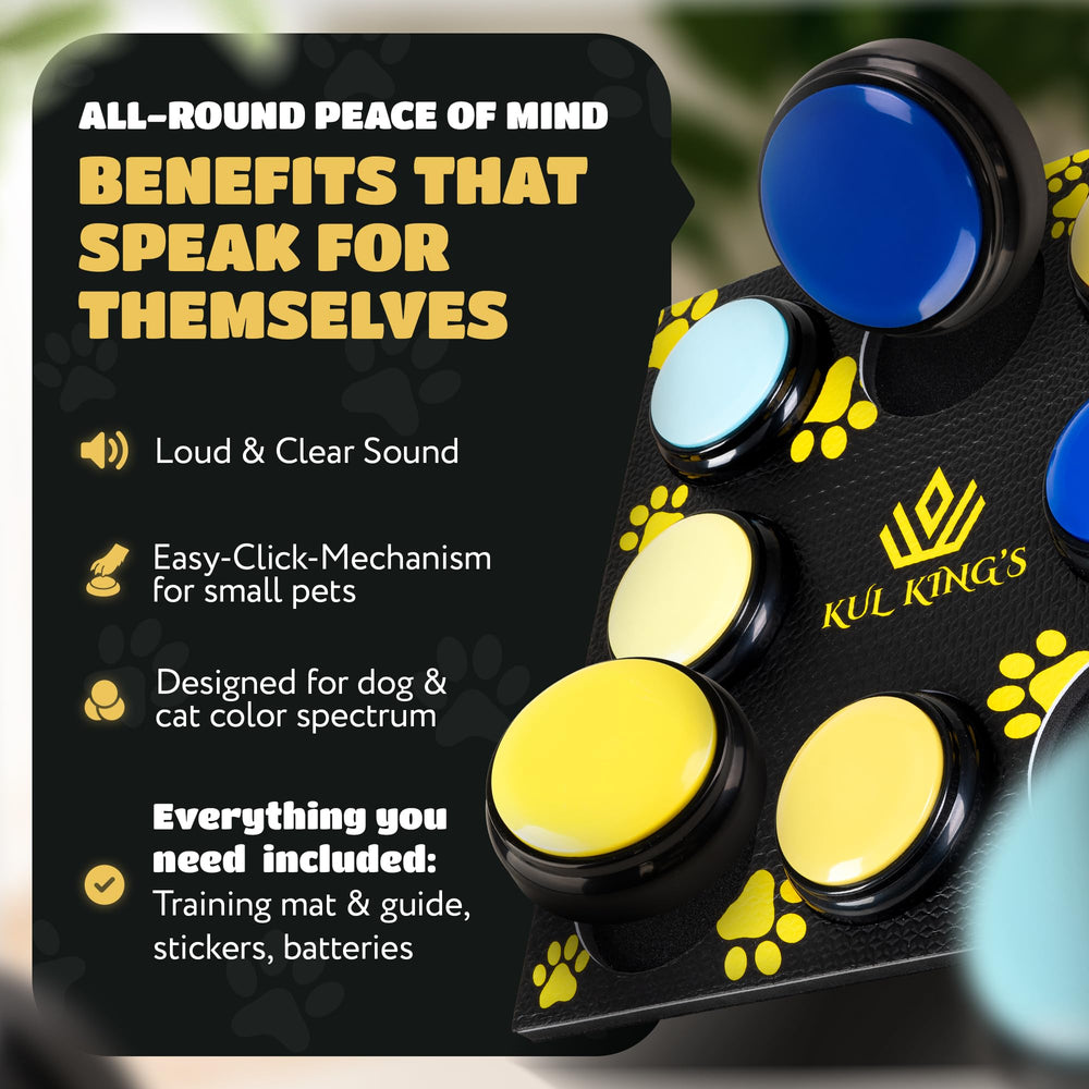 KUL KING'S: kit de accesorios con pilas y pegatinas para ampliar las posibilidades de uso.