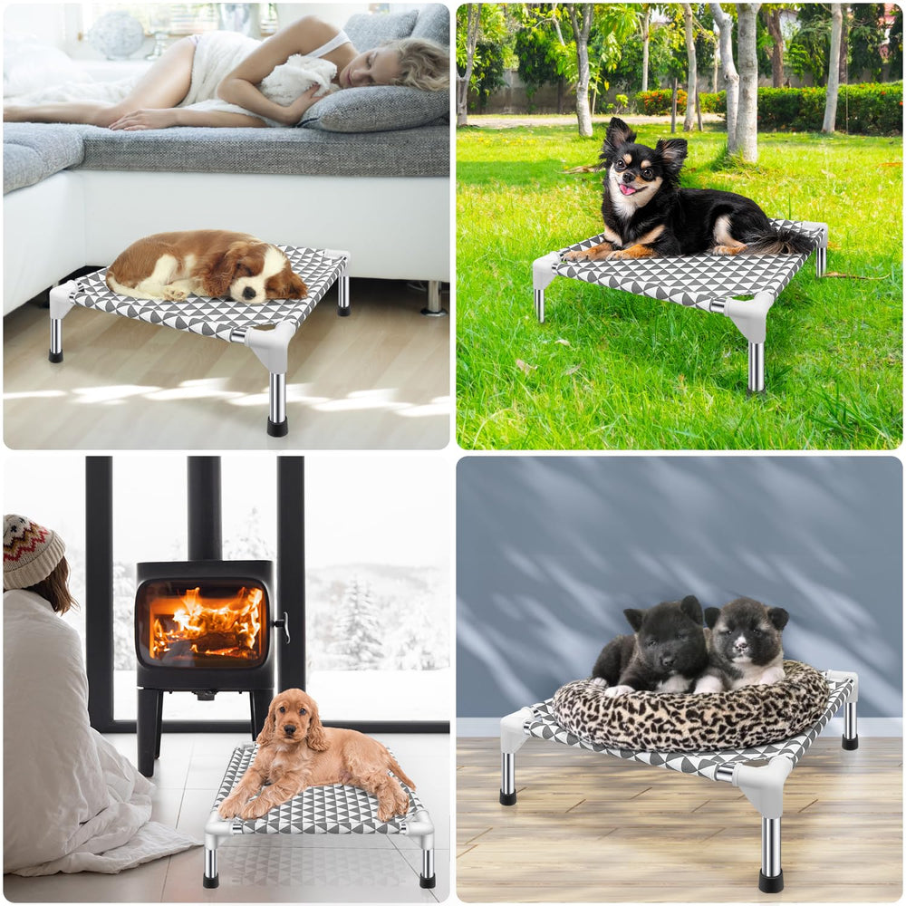 Kuntrust cama perro elevada para picnic, cómodo transporte para salidas al aire libre