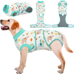 Kuoser mono de recuperación para perro enfoque abdomen, cómodo y transpirable.