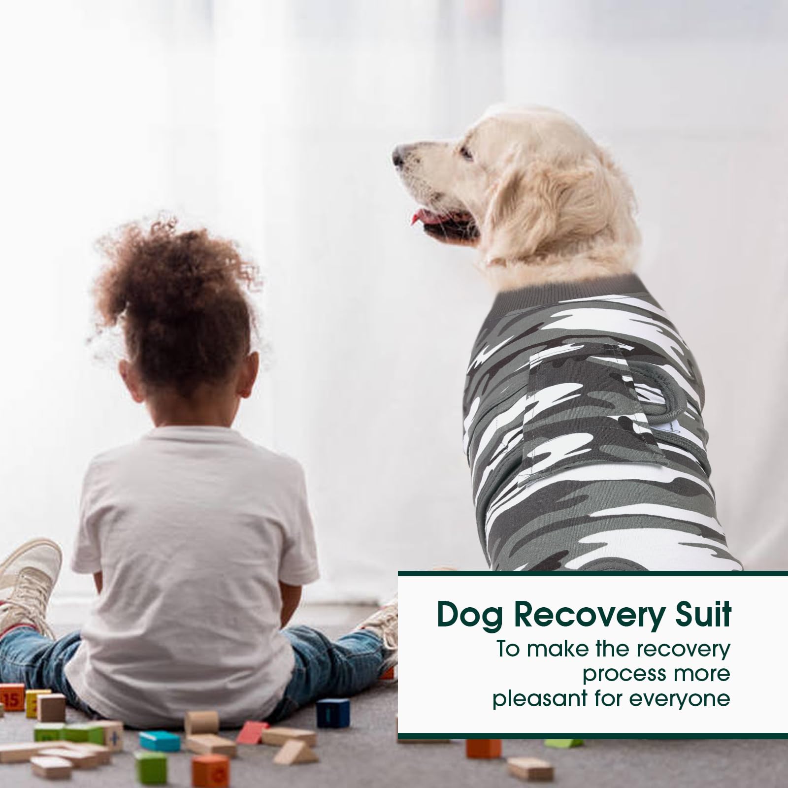 Kuoser Recovery Suit talla para gatos, ajuste cómodo