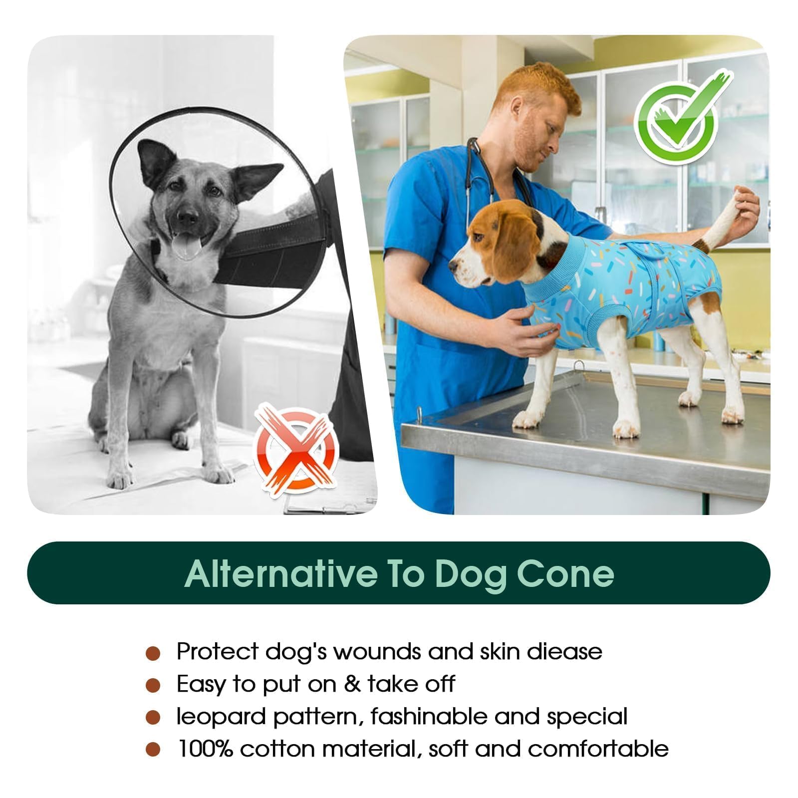 Kuoser tallas para perros y gatos, ajuste cómodo para distintas formas.