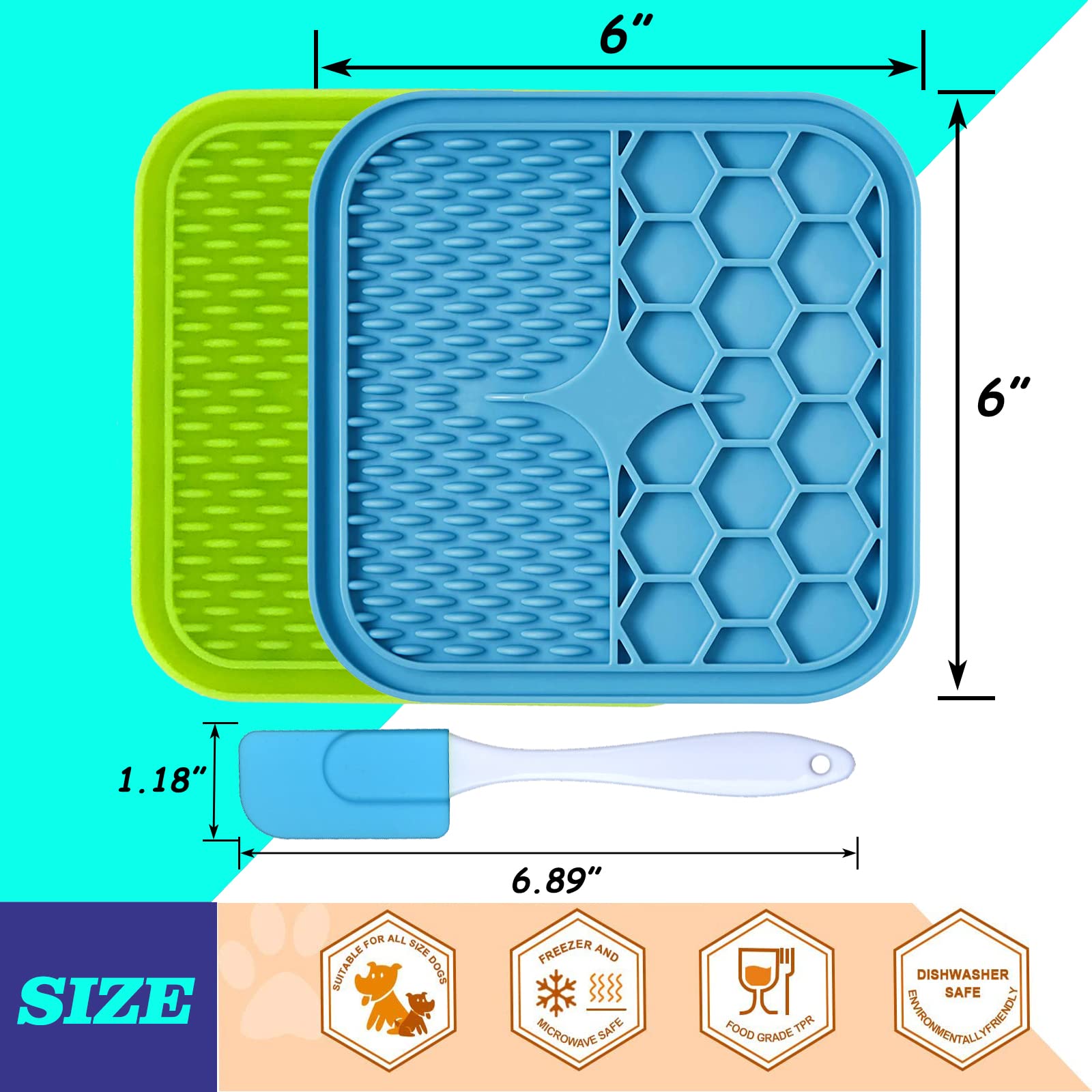 Kwispel Lick Mat para gatos y perros, puede usarse durante sesiones de entrenamiento.
