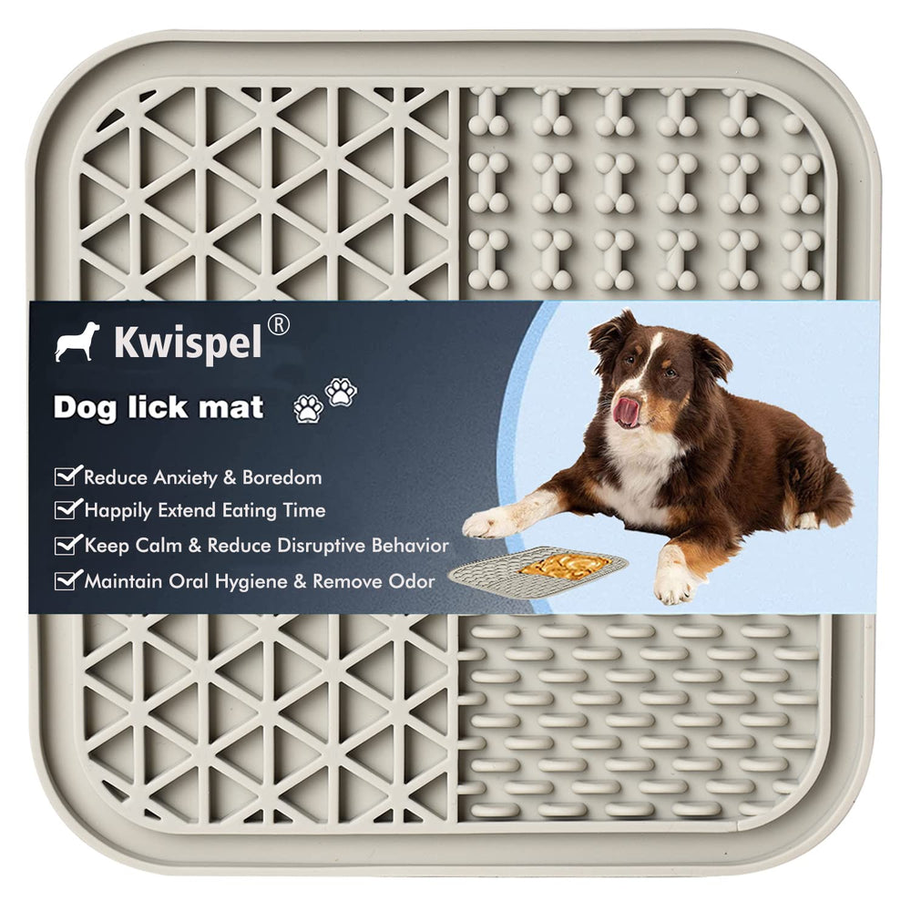 Kwispel Lick Mat con ventosas para baño y calma durante la higiene.