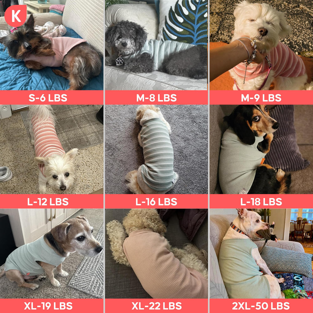 KYEESE camiseta para perro, tejido estable y suave, ideal para lavados frecuentes.