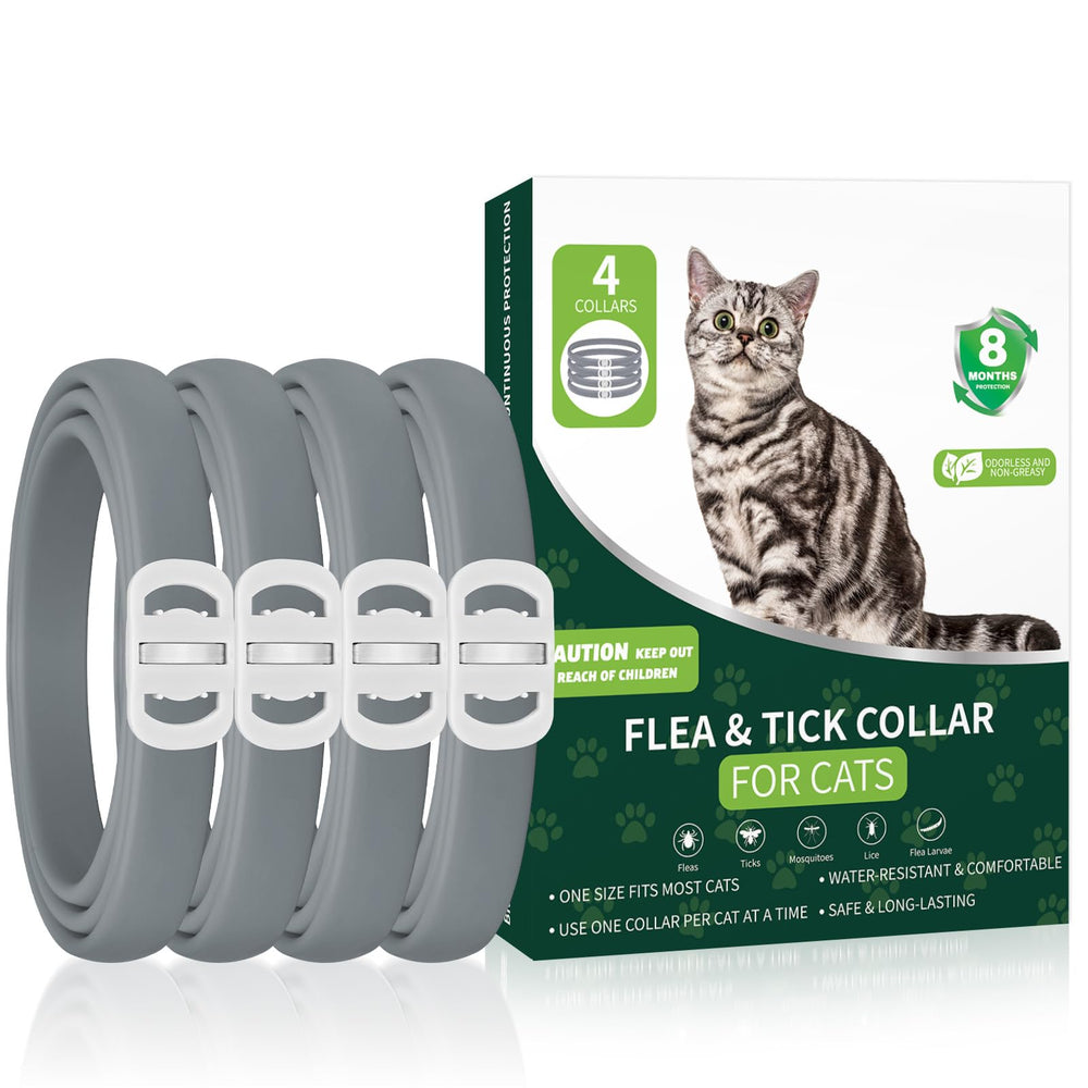 Collar antipulgas KYGNE, detalle de cierre suave y cómodo para gatos
