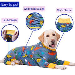 kzrfojy recubupracion perro onesie dorso: protege costuras sin restringir movimientos