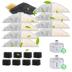 Filtro LABEKA para fuente de gato, paquete de 8 unidades selladas para frescura.
