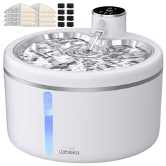 LABEKA fuente para gatos sin cables con batería integrada para colocar cerca de la cama