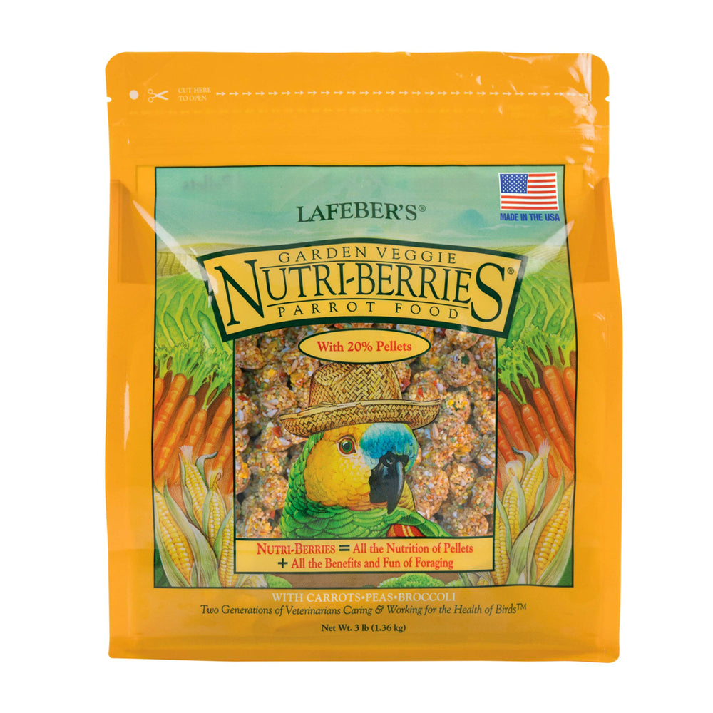 LAFEBER'S Nutri-Berries para loros, frente para forraje diario