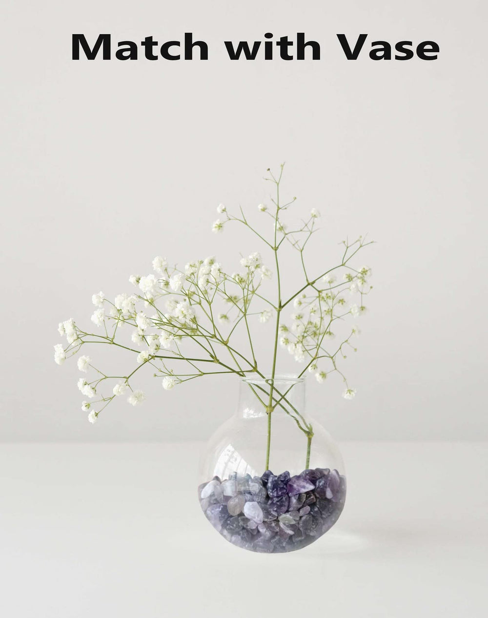 LAIDANLA grava de amatista para acuario, toque decorativo.