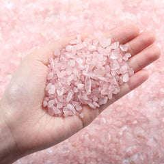 Laidanla cuarzo rosa, chips brillantes para jardinería y acuario