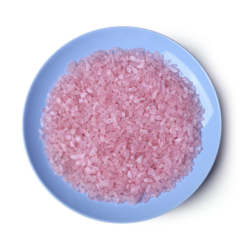 Laidanla cuarzo rosa, mini cristales para mosaicos y arreglos florales