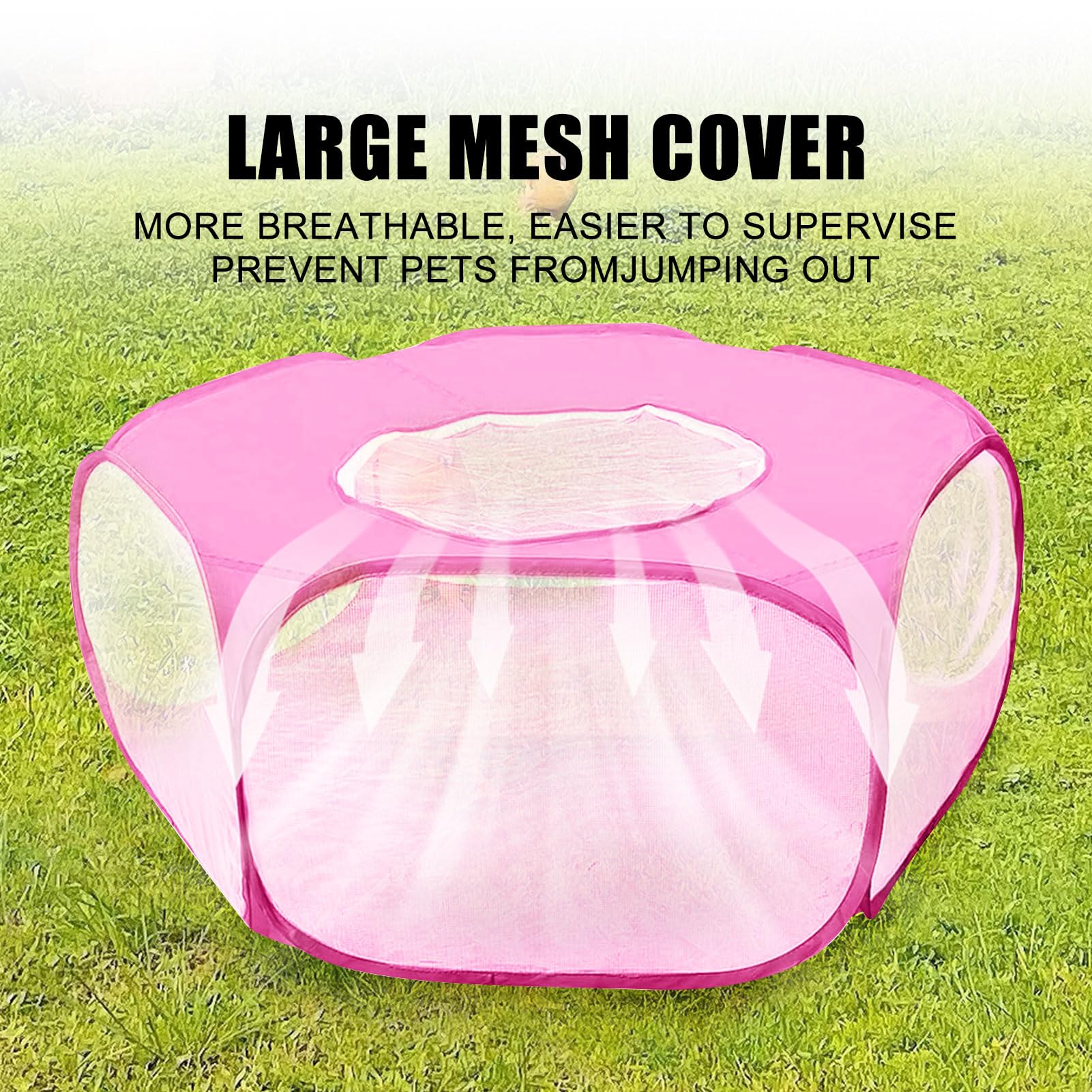 LAIRIES Tapa superior ventilada, seguridad para la mascota.