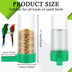 Lamoutor clip plástico para loros y periquitos, instalación fácil en jaula.