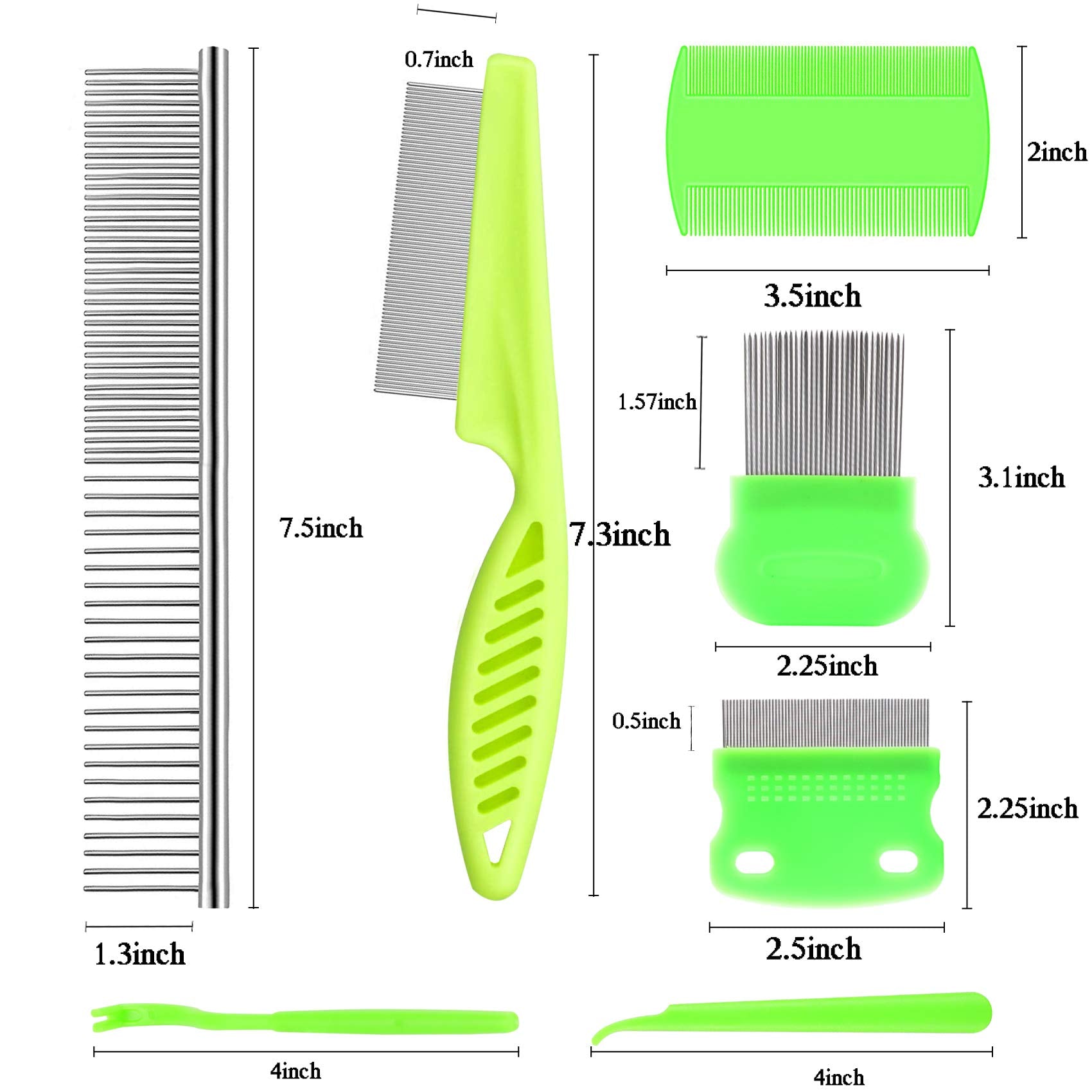 Lamoutor peine de acero inoxidable para grooming duradero y cómodo