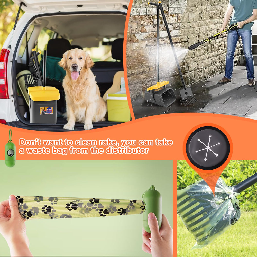 LANNEY Pooper Scooper clips para bolsas en ambos lados para sujeción segura