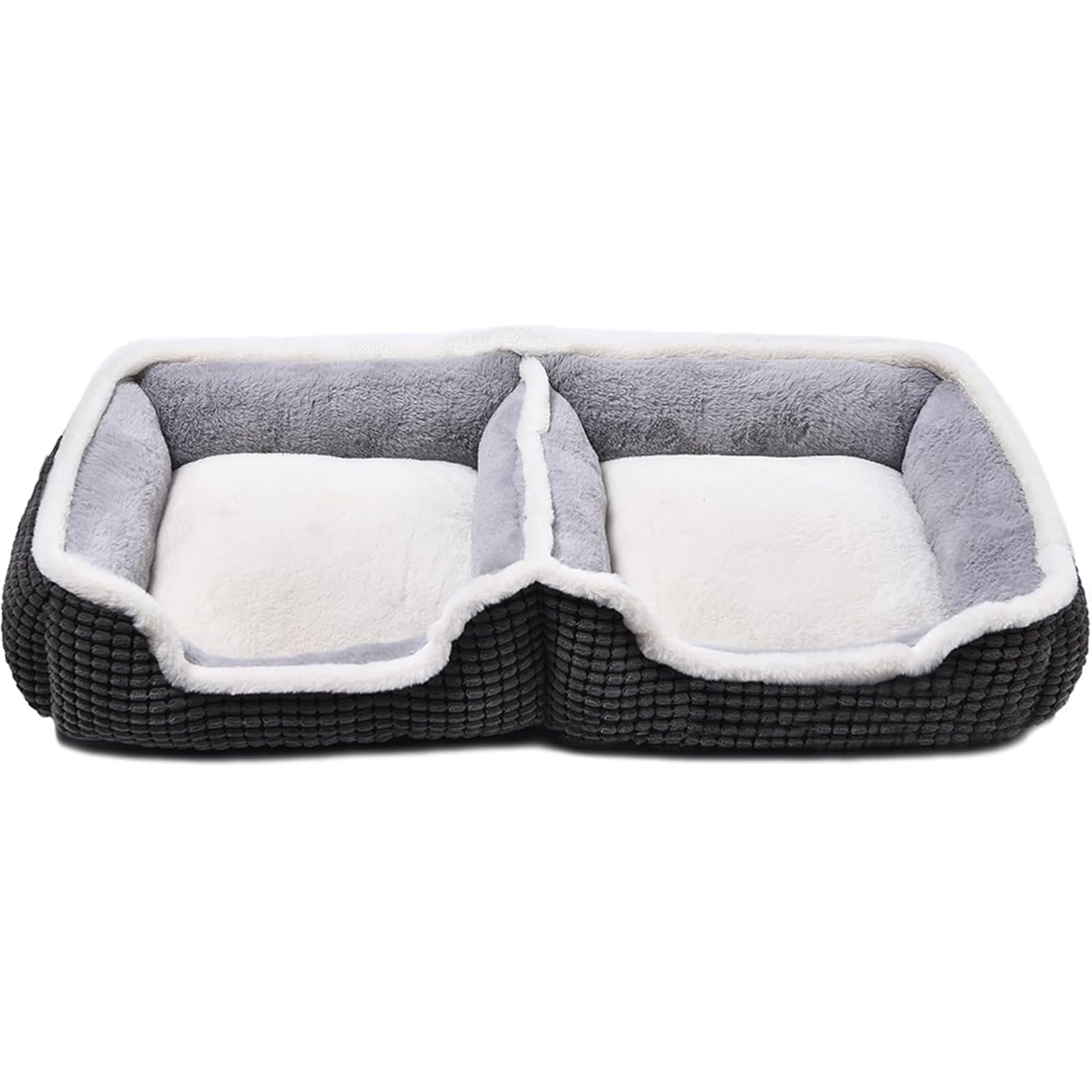 Laojin Balhen cama para dos perros pequeños con diseño conyugado para dormir juntos